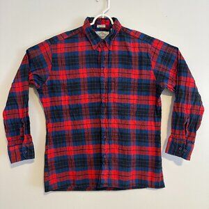NorthWest Territory Casual Button Down Mens XL Red Plaid Rugged Flannel Shirt